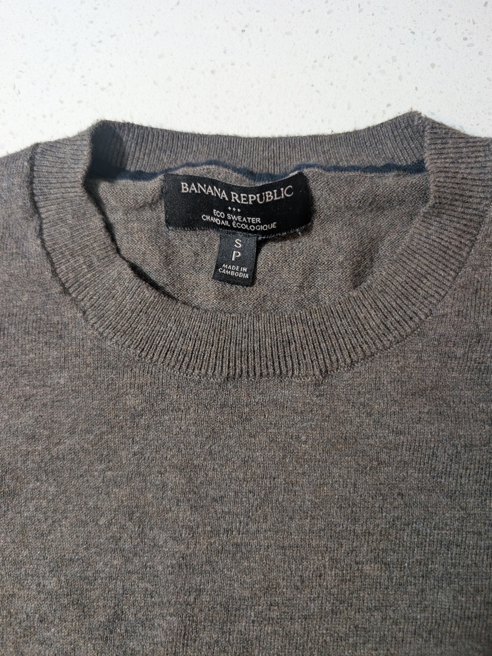 Banana Republic Men's Crewneck Sweater — Heather Gray